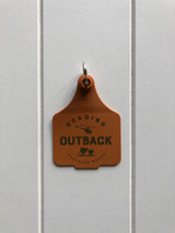Heading Out Back Keyring - Brown